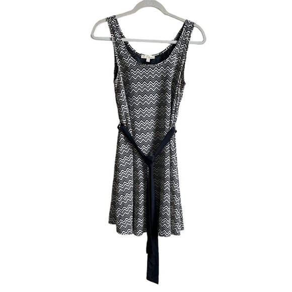 Lush Dresses & Skirts - 4/$25 Lush Dress Chevron‎ Print Tent Style with Sash Mini Length Lined Women XS